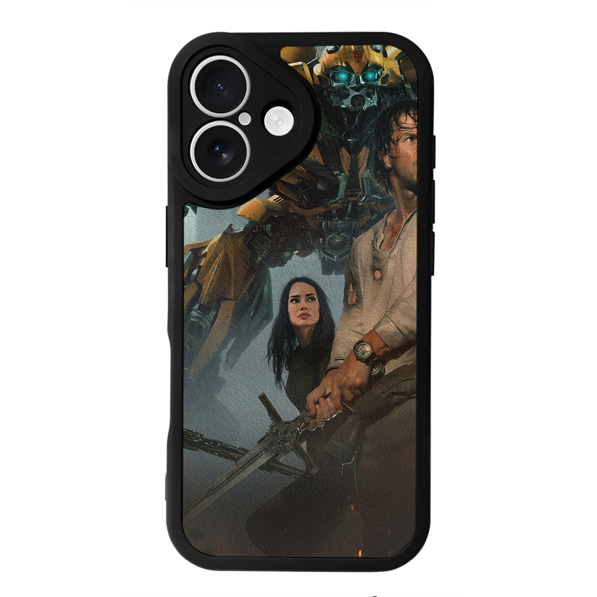 （画像用） Transformers トランスフォーマー 【iPhone 16シリーズ対応】シリコンスマホケース（レザー調） 材質：シリコン